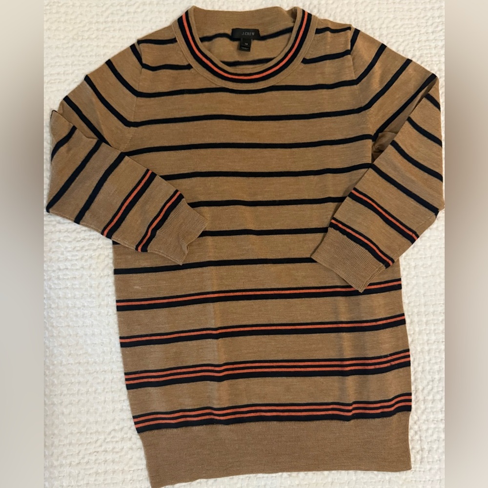J. Crew Women’s Striped Crewneck Sweater